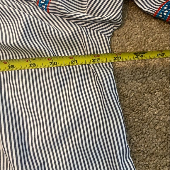 Plus Size Blouse Womens 0X Bohemian Peasant 3/4 Sleeve Flowy Top Crochet Floral - Picture 6 of 7